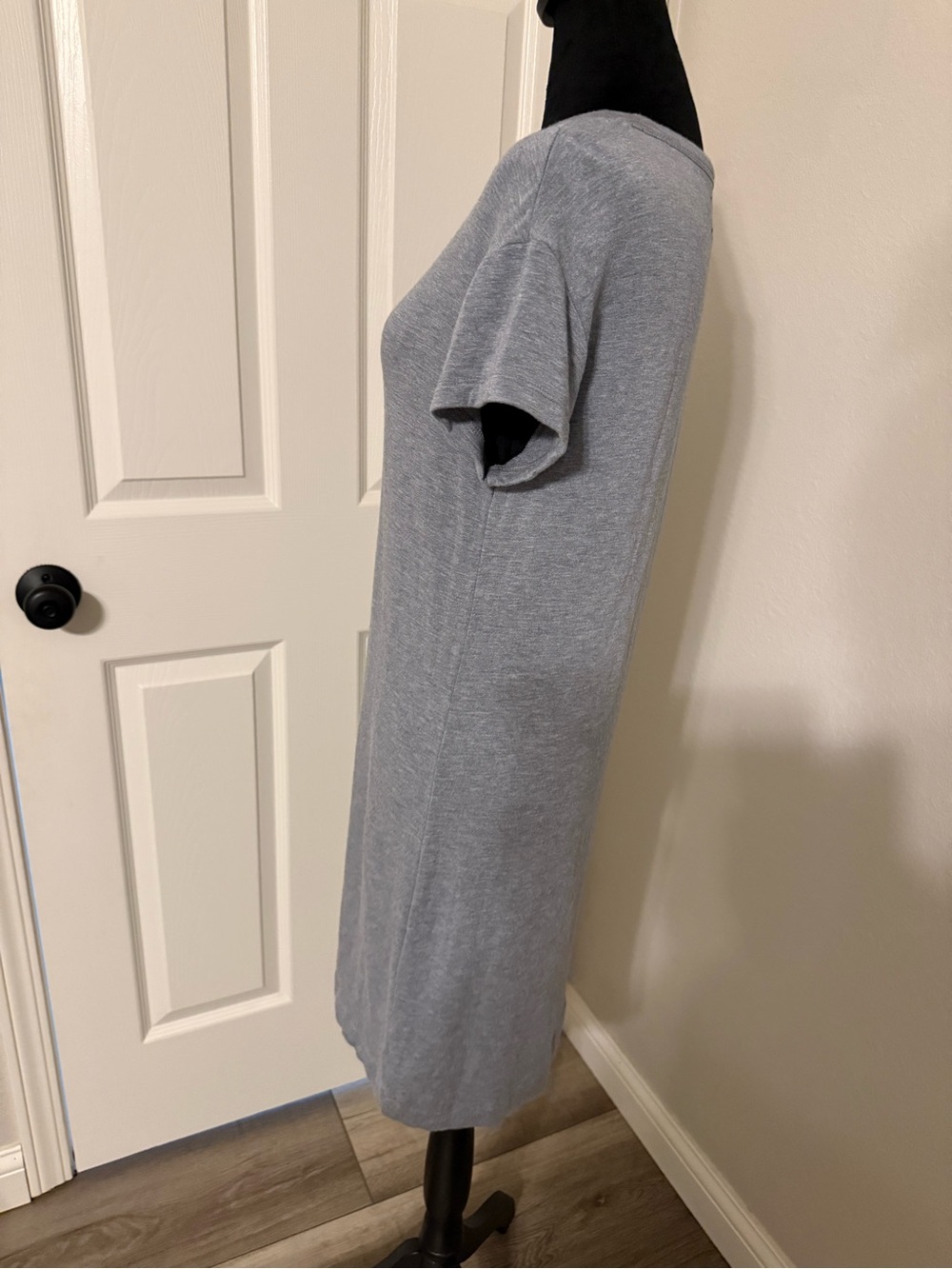 Lou & Grey Heather Gray Short-Sleeve Mini Dress - Picture 3 of 6